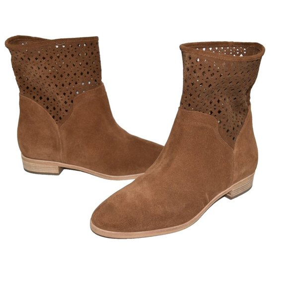 Michael Kors Tan Suede Ankle Booties - Picture 2 of 7